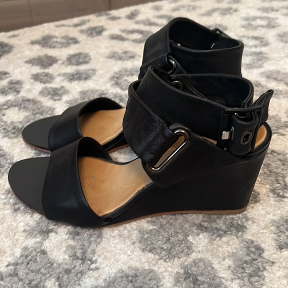 Rag & Bone black wedge sandals - Picture 2 of 7